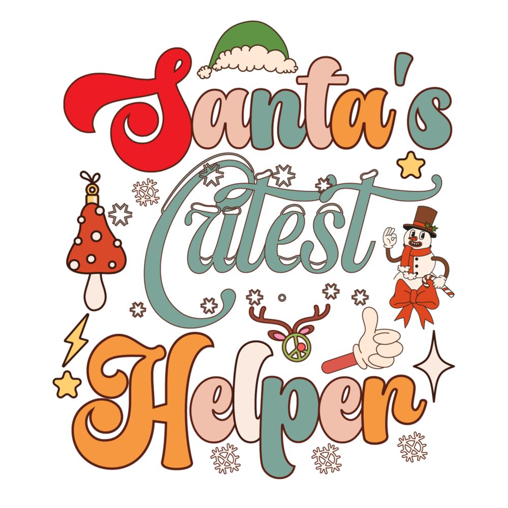 SANTAS CUTEST HELPER (PRINT) Thumbnail