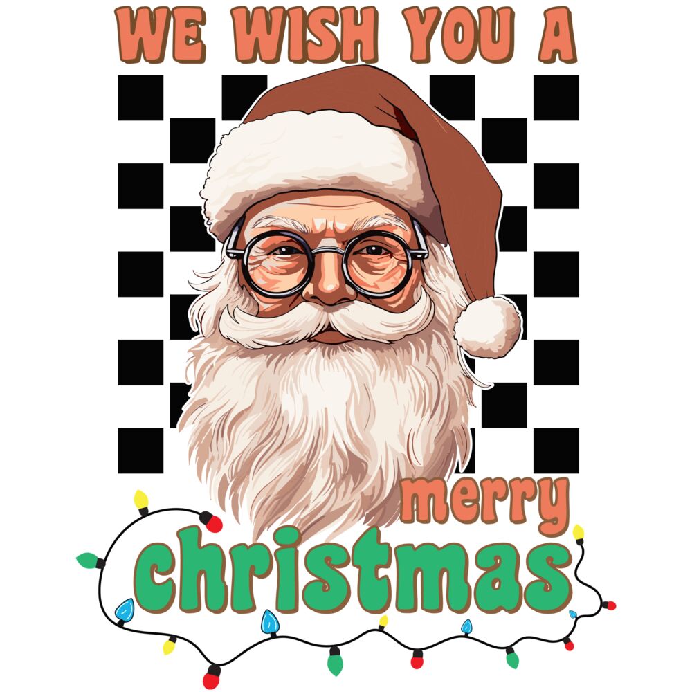 WE WISH YOU A MERRY CHRISTMAS SANTA (PRINT) Thumbnail