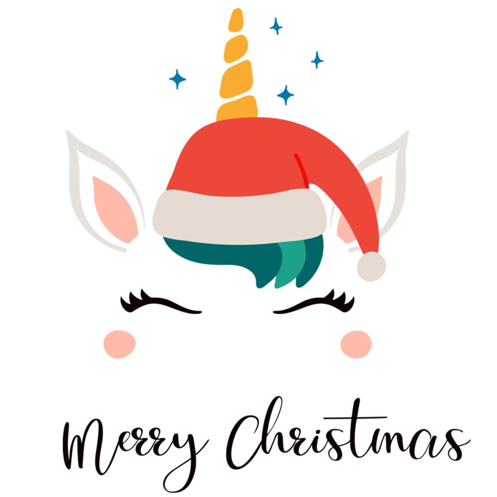 MERRY CHRISTMAS UNICORN (PRINT) Thumbnail
