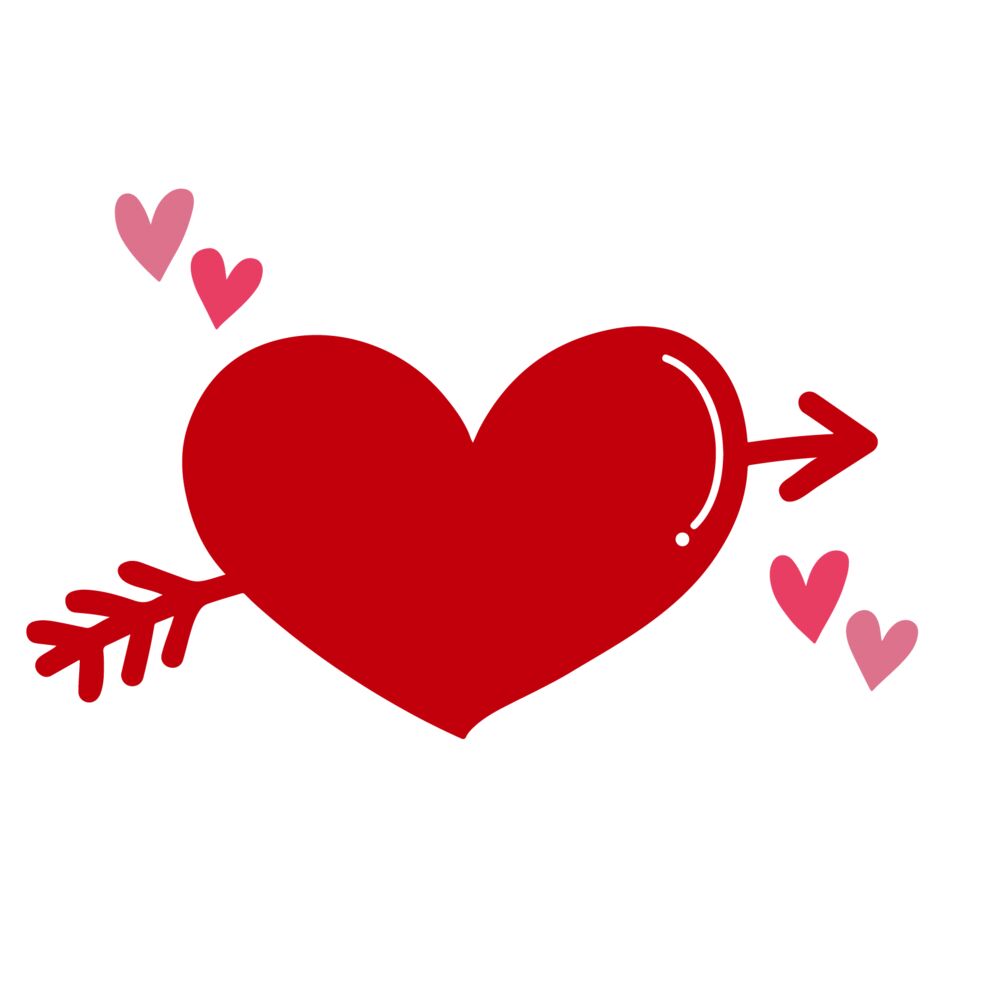 HEART WITH ARROW THROUGH (PRINT) Thumbnail