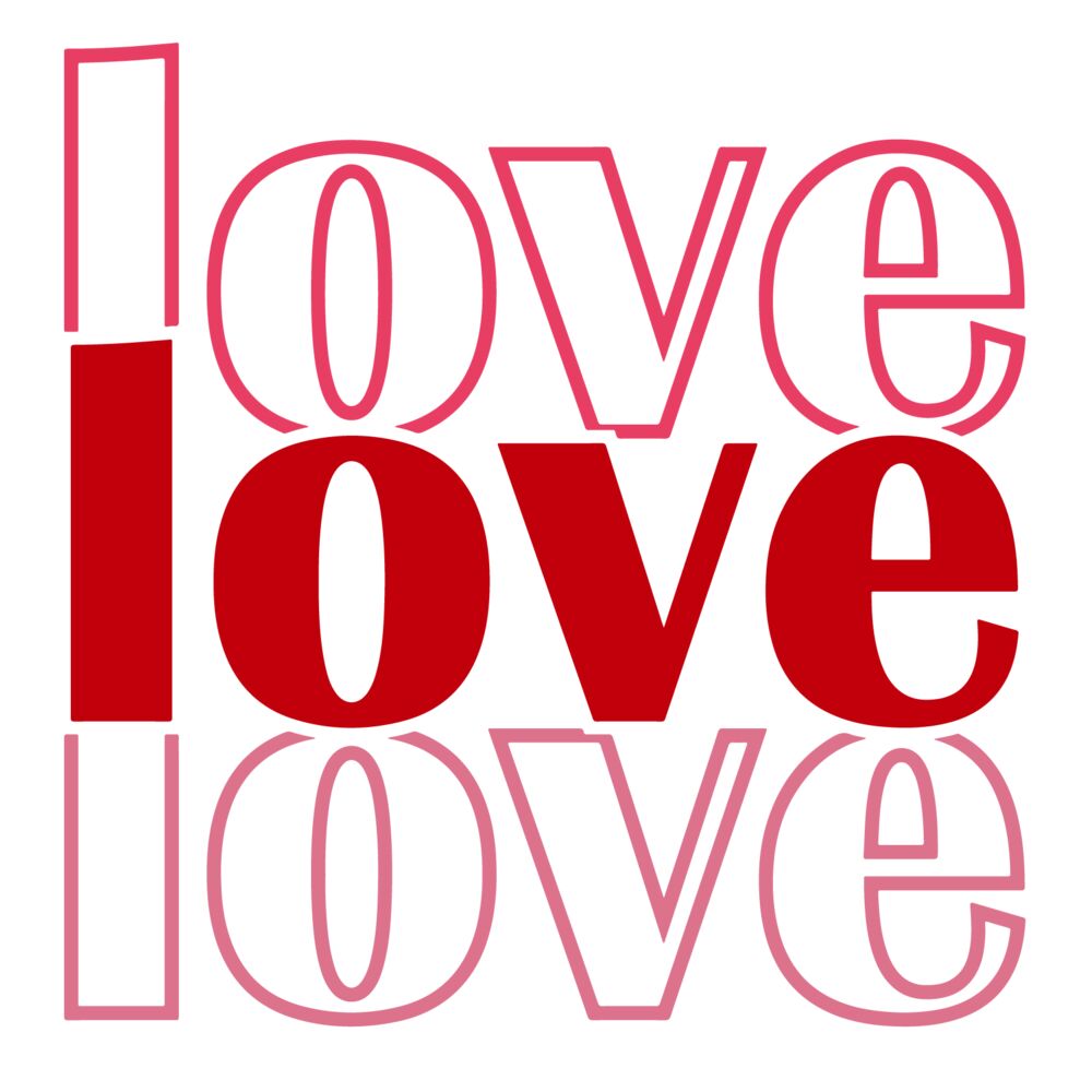 LOVE LOVE LOVE RED (PRINT) Thumbnail