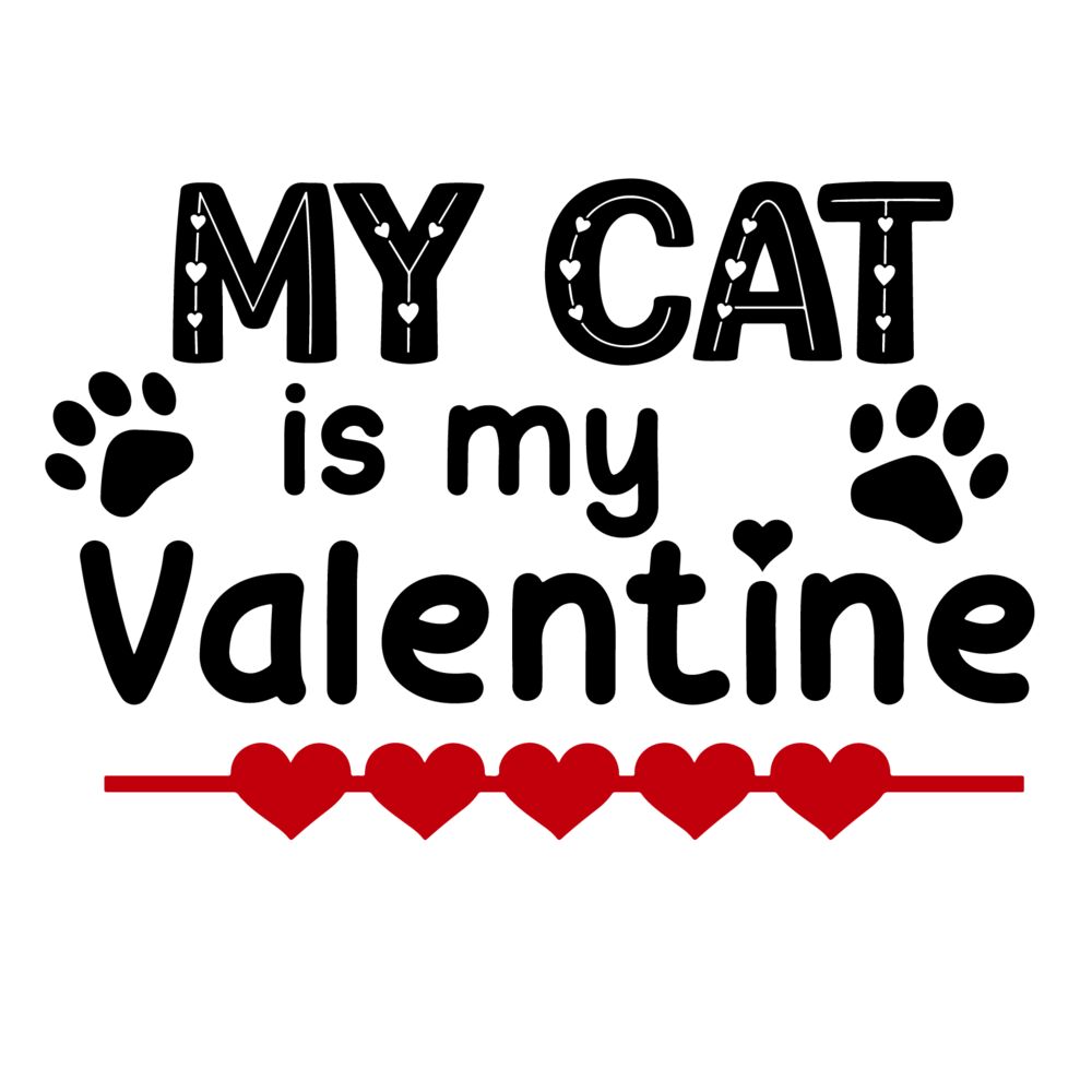 MY CAT IS MY VALENTINE (PRINT) Thumbnail